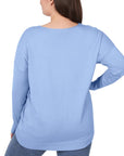 Zenana Plus H/L Garment Dyed Sweater - Online Only