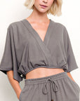 Fabina Hemp Kimono Crop