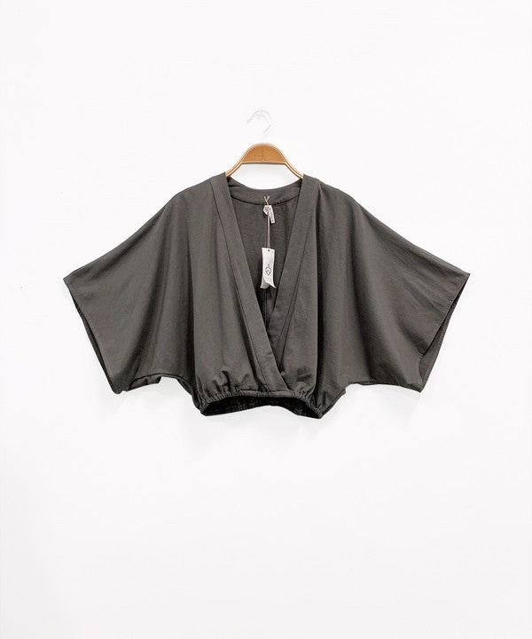 Fabina Hemp Kimono Crop