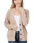 Zenana Viscose Sweater Cardigan - Online Only