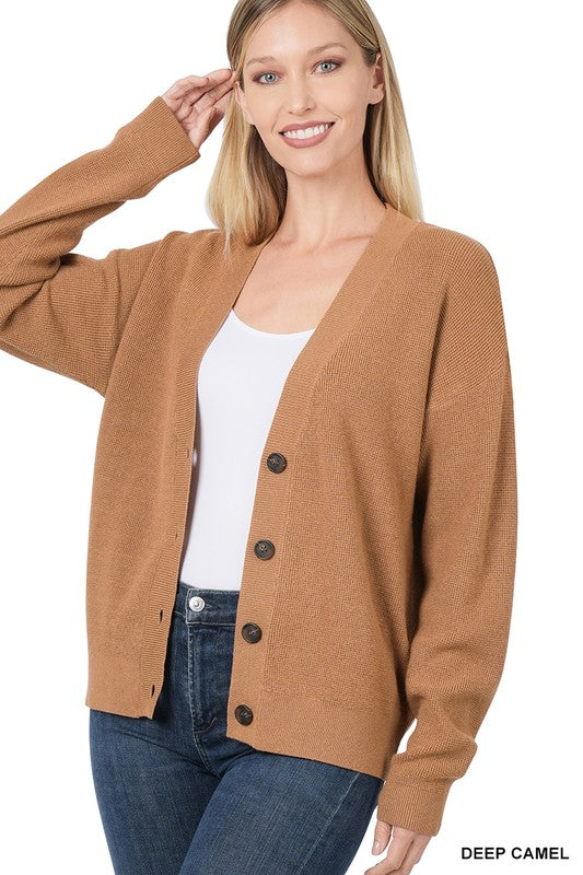 Zenana Viscose Sweater Cardigan - Online Only