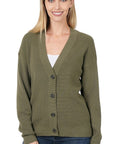 Zenana Viscose Sweater Cardigan - Online Only