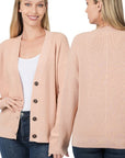 Zenana Viscose Sweater Cardigan - My Pampered Life Seattle