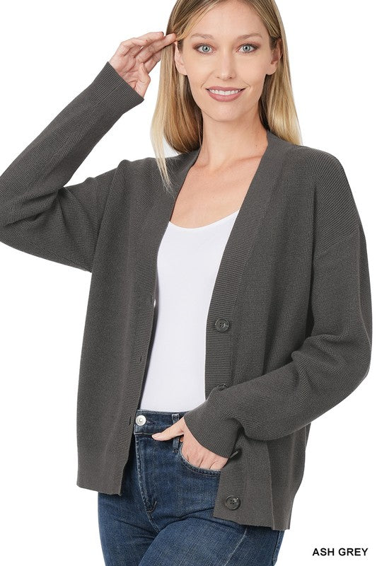 Zenana Viscose Sweater Cardigan - Online Only