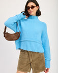 Emory Park Turtle Neck Body Sweater