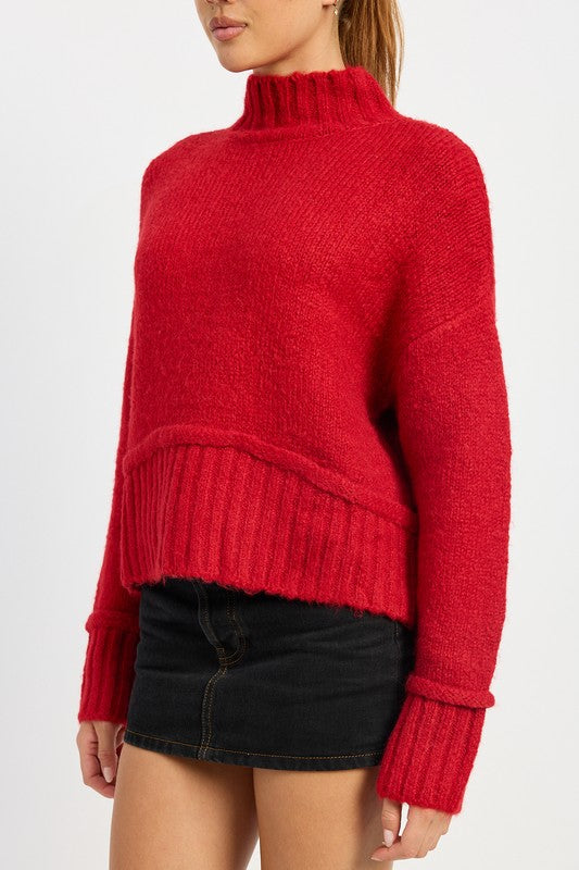 Emory Park Turtle Neck Body Sweater