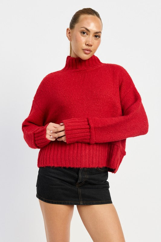 Emory Park Turtle Neck Body Sweater