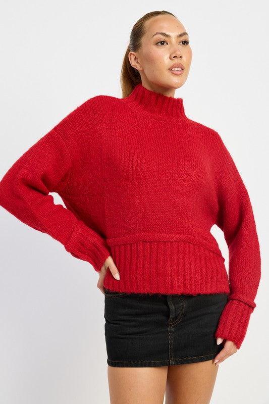 Emory Park Turtle Neck Body Sweater