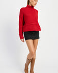 Emory Park Turtle Neck Body Sweater