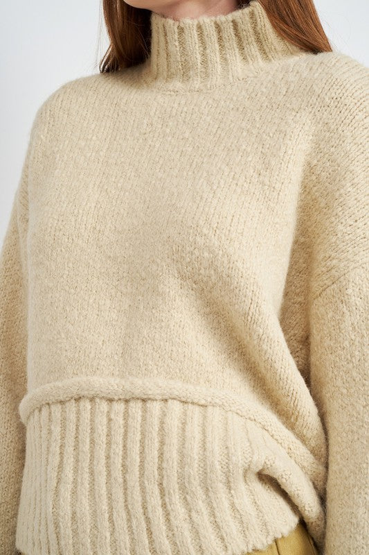 Emory Park Turtle Neck Body Sweater