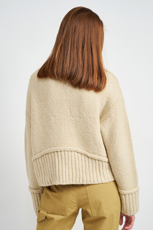 Emory Park Turtle Neck Body Sweater