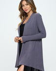 Renee C. Brushed Knit Draped Cardigan with Cashmere Feel