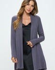 Renee C. Brushed Knit Draped Cardigan with Cashmere Feel