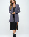 Renee C. Brushed Knit Draped Cardigan with Cashmere Feel