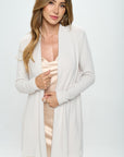 Renee C Brushed Knit Draped Cardigan with Cashmere Feel