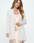 Renee C Brushed Knit Draped Cardigan with Cashmere Feel