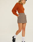 Lush Clothing Plaid Skort