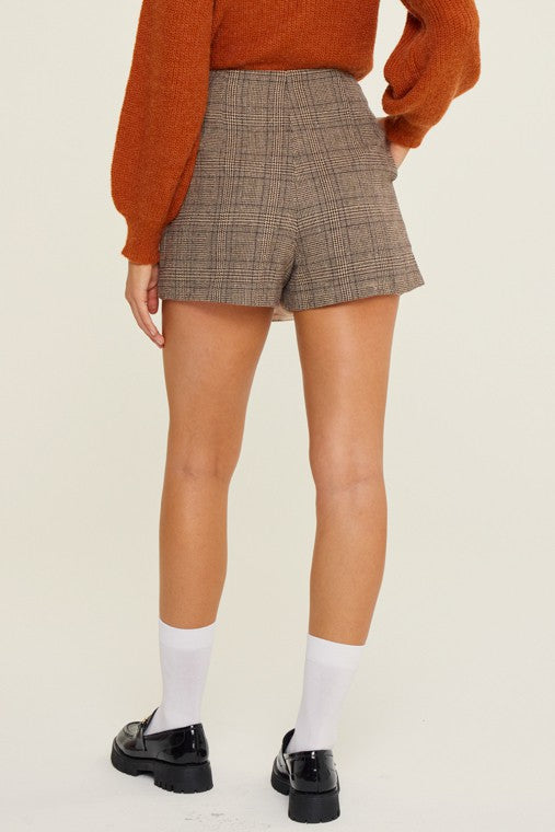 Lush Clothing Plaid Skort