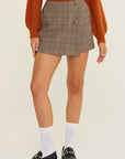 Lush Clothing Plaid Skort