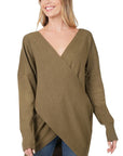 Zenana Cross Front Sweater - Online Only