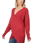 Zenana Cross Front Sweater - Online Only