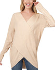 Zenana Cross Front Sweater - Online Only