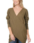 Zenana Cross Front Sweater - Online Only