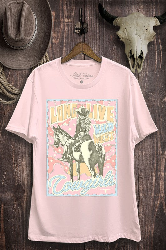 Long Live Cowgirls Graphic Top - Online Only