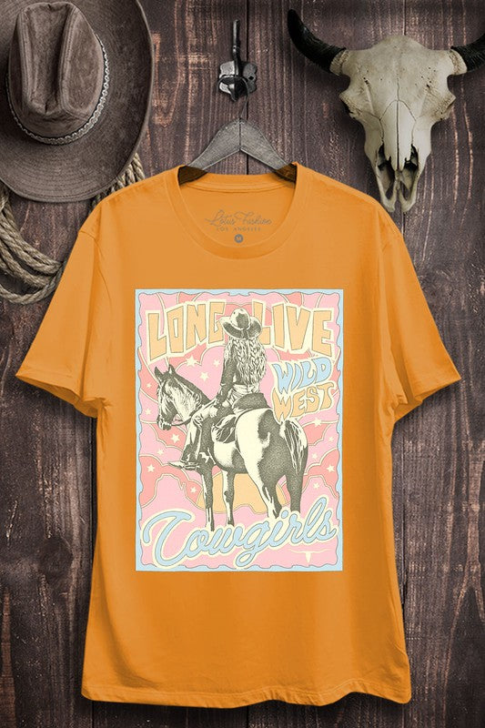 Long Live Cowgirls Graphic Top - Online Only