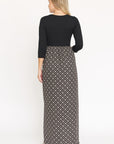 Quarter Sleeve Maxi Dress