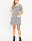 Plus Preppy Tweed Shift Dress