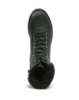 Dolon Lace-Up Fur Collared Ankle Boot