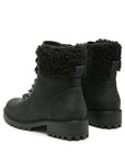 Dolon Lace-Up Fur Collared Ankle Boot