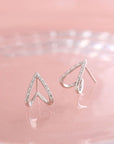 925 Sterling Silver Simple Triangle Earring