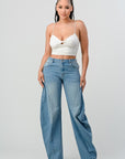 Athina Wide Leg Denim Jeans