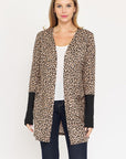 Leopard Print Open Cardigan