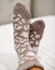 Julia Rose Leopard Fleece Socks