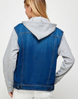 Blue Age Women's Denim  Jacket with Fleece Hoodie - Online Only - My Pampered Life Seattle