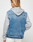 Blue Age Women's Denim  Jacket with Fleece Hoodie - Online Only - My Pampered Life Seattle