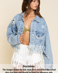 POL Plus Size Fringe Jacket