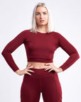 Long-Sleeve Crop Top