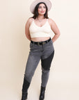 Seamless Padded Textured Brami Plus Size