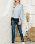 Lace Bottom Light Sweater Knit