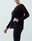 Fabina Bamboo Dolman Long Sleeve Top