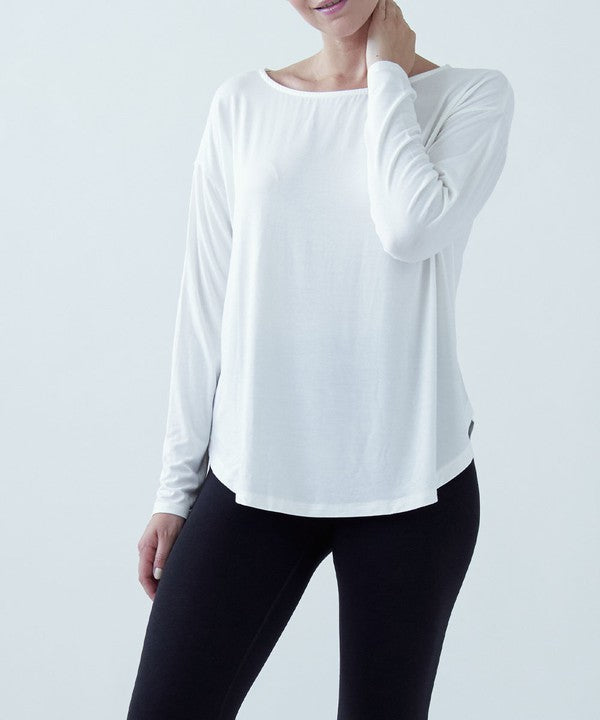 Fabina Bamboo Dolman Long Sleeve Top