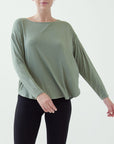 Fabina Bamboo Dolman Long Sleeve Top