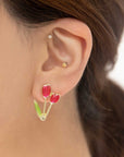 Tulip Post Earrings