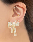 Crystal Bow Earrings