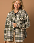 Gilli Plaid Oversized Shacket - Online Only