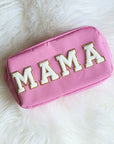 Mama Varsity Letter Patch Cosmetic Makeup Bag